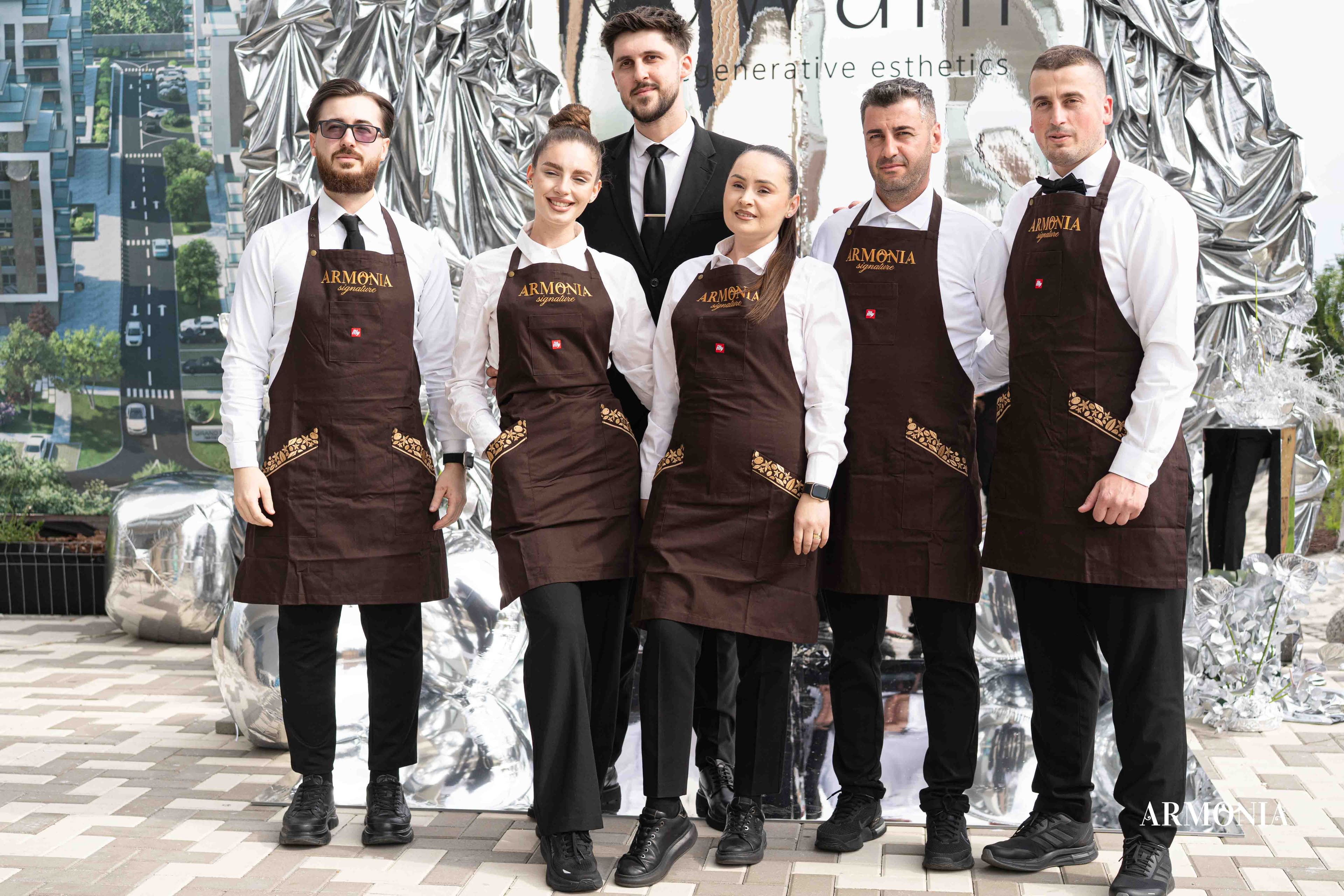 The Armonia waiting staff